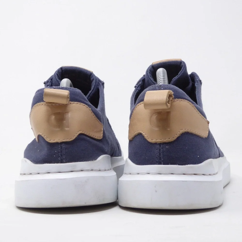 Cole Haan Mens Grandpro Rally Canvas Court Sneakers Navy Blue C34716 Size 10M
